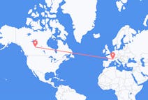 Flyrejser fra Fort McMurray, Canada til Grenoble, Frankrig