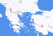 Flüge von Ohrid, Nordmazedonien nach Denizli, die Türkei