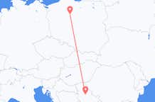 Flyreiser fra Bydgoszcz, Polen til Beograd, Serbia