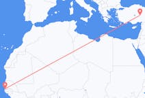 出发地 冈比亚出发地 班竹目的地 土耳其開塞利的航班