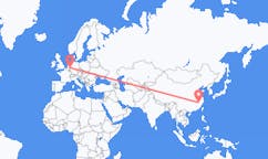Flyg från Shangrao, Kina till Duesseldorf, Tyskland