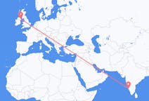 Flyrejser fra Mangalore, Indien til Belfast, Nordirland