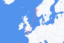 Loty z Saint Helier w Jersey do Bergena w Norwegii