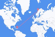 Flyrejser fra Santiago de los Caballeros, Den Dominikanske Republik til Bodø, Norge