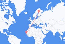 Flyg från Dakar, Senegal till Uleåborg, Finland
