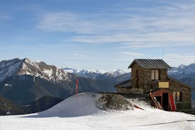 photo of ski resort on top of mountain. A place with a beautiful view in La Massana, Andorra.