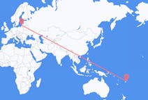 Loty z Savusavu, Fidżi do Połągi, Litwa
