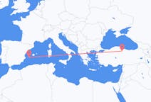 出发地 土耳其从 卡拉穆斯塔法帕夏目的地 西班牙伊维萨岛的航班