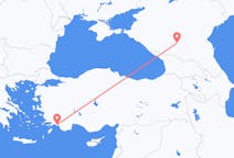 러시아발 미네라니 보디, 터키행 달라만 항공편