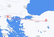 Flyreiser fra Thessaloniki, Hellas til Ankara, Tyrkia