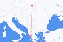 Vluchten van Kosice, Slowakije naar Preveza, Griekenland
