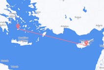 Flüge von Larnaka, Zypern nach Plaka, Griechenland