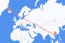 Flyreiser fra Haikou, Kina til Akureyri, Island