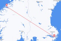 Lennot Tukholmasta, Ruotsi Moldelle, Norja