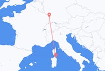 Flyg från Olbia, Italien till Strasbourg, Frankrike