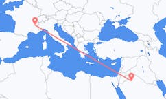 Loty z Al Jawf Region, Arabia Saudyjska do Grenoble, Francja