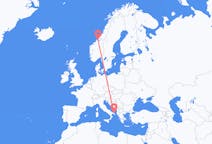Flights from Ørland, Norway to Brindisi, Italy