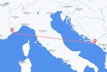 Flights from Dubrovnik in Croatia to Nice in France