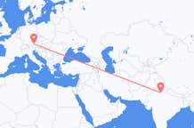 Flyreiser fra New Delhi, til Salzburg