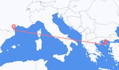 Flights from Perpignan, France to Lemnos, Greece