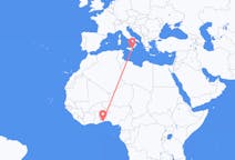 Flyrejser fra Lomé, Togo til Catania, Italien