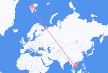 Flyreiser fra Côn Sơn Island, til Svalbard