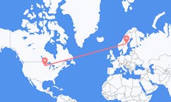 Flyreiser fra Minneapolis, til Sundsvall