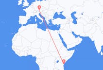 Flyg från Mombasa, Kenya till Salzburg, Österrike