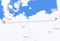 Flyg från Szymany, Szczytno län, Polen till Bremen, Tyskland