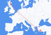 Flights from from Kastellorizo to Edinburgh