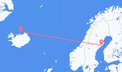 Loty z Grimsey, Islandia do Umeå, Szwecja