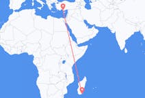 出发地 马达加斯加出发地 陶拉納魯目的地 土耳其加济帕萨的航班
