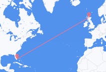 Flug frá Miami, Bandaríkjunum til Inverness, Skotlandi