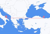 出发地 土耳其从奥尔杜出发目的地 意大利巴里的航班