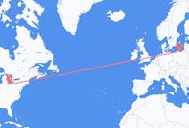 Flights from Cleveland, the United States to Gdańsk, Poland
