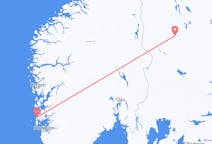 Fly fra Sveg til Haugesund