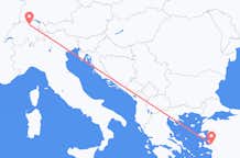 Flyrejser fra Izmir til Zürich