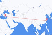 Flyreiser fra Taizhou, Kina til Gazipaşa, Tyrkia