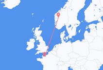 Flights from Caen, France to Sogndal, Norway