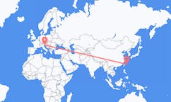 Flyreiser fra Miyakojima, Japan til Trieste, Italia