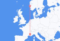Flights from Marseille, France to Haugesund, Norway