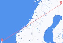 Flüge von der Stadt Shetlandinseln in die Stadt Kittilä