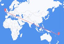 Flyreiser fra Kadavu, Fiji til Shannon, County Clare, Irland