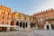 PHOTO OF View of Piazza dei Signori in Verona, Italy. Verona is a popular tourist destination of Europe.