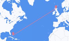 Flights from Rock Sound, the Bahamas to Inverness, Scotland