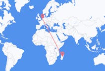 Flyreiser fra Antananarivo, Madagaskar til Amsterdam, Nederland
