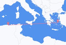 Fly fra Béjaïa til Ikaria