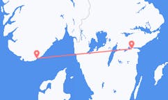 Flights from Kristiansand, Norway to Norrköping, Sweden