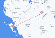 Fly fra Kozani til Korfu