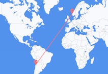 Flyreiser fra Kopiapó, Chile til Bergen, Norge